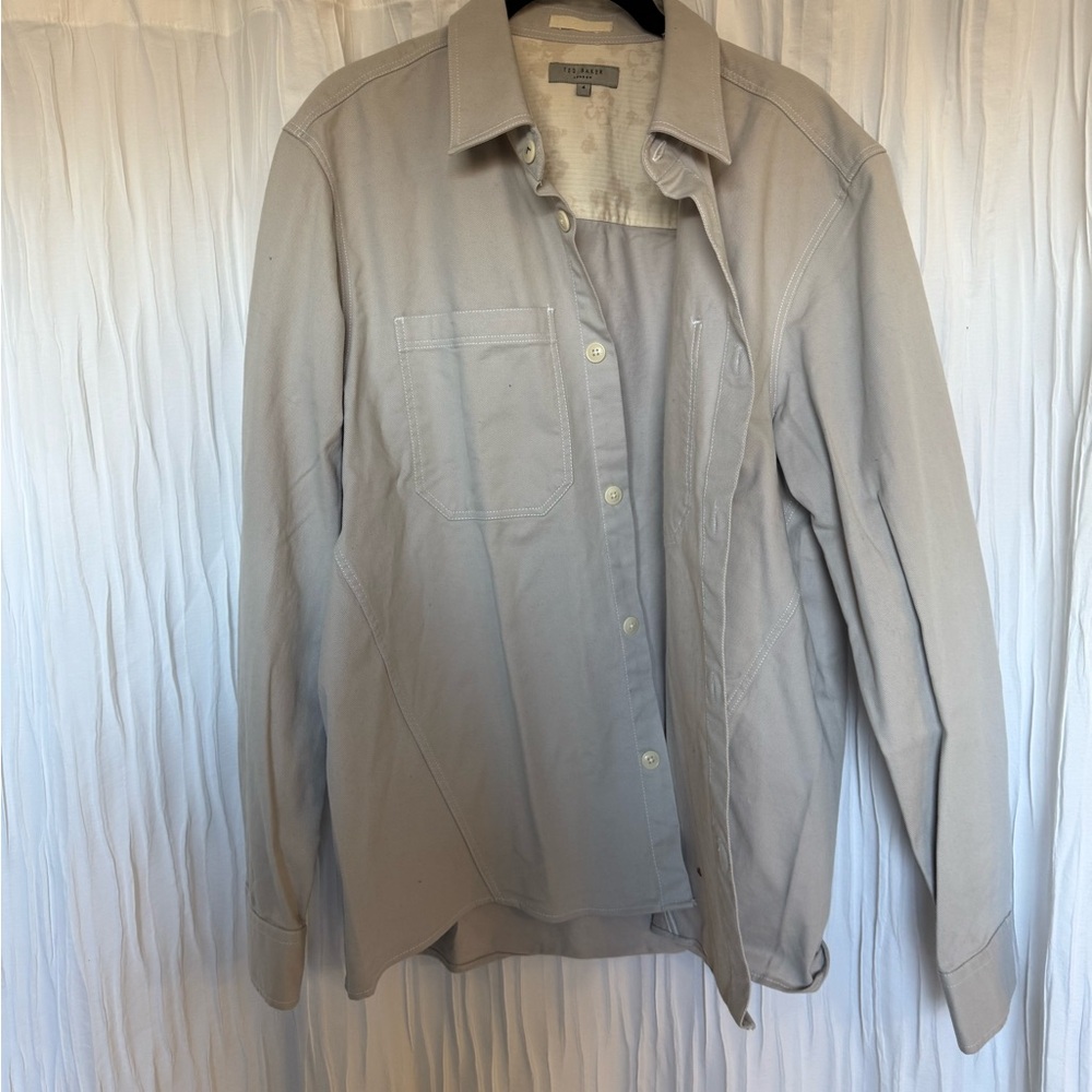 Ted Baker Light Gray Shirt Jacket